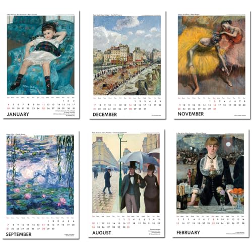Image of Tallenge - 2026 Wall Calendar - Art by Impressionists - 12 x 17 Inches for Home & Office (Paper, Wall Calendar)