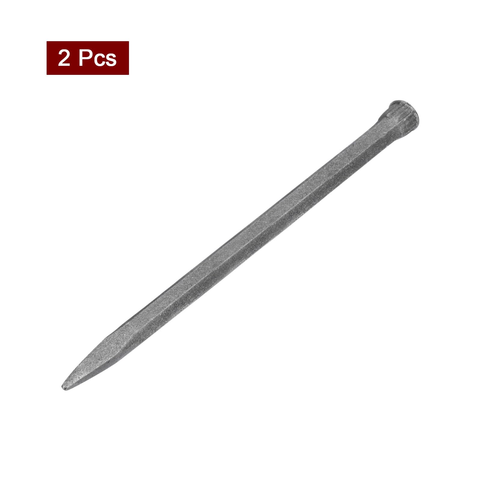 QUARKZMAN 2uds Mampostería Cincel para Roca 14,8" Puntiaguda Cabeza Alta Carbono Acero Roca Hormigón Mortero Piedra Cincel Ladrillo Cincel para Piedra Romper Tallar Demoler