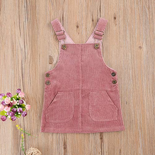 Macacão infantil Vohawsa de veludo frente única com alças de babados saia lisa suspensório tutu vest