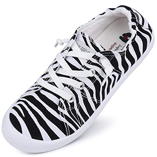 Image of JENN ARDOR Women's Low Top Canvas Slip On Sneaker Comfort Casual Shoes Walking Flats