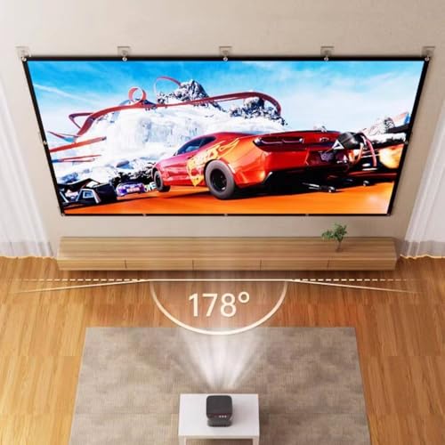 Pantalla de proyección portátil y plegable 100 pulg 16:9 miniatura 4