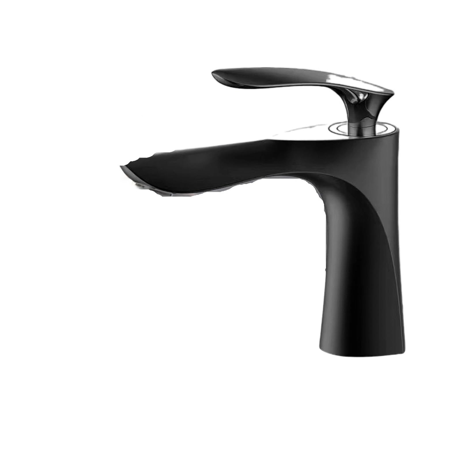 Bathroom Sink Faucet, Black Bathroom Basin Faucet - Deck Mounted Toilet Mixer Water Sink Taps