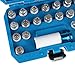 BELEY Wheel Lock Lug Nuts Set, Automotive Anti-Theft Wheel Screws Removal Key Socket Kit for BMW (21pcs for BMW)