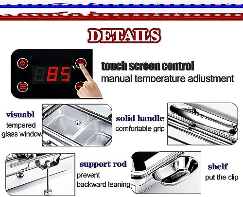 Buffets chauffants chafing dish set en acier inoxydable pour restaurant 9L