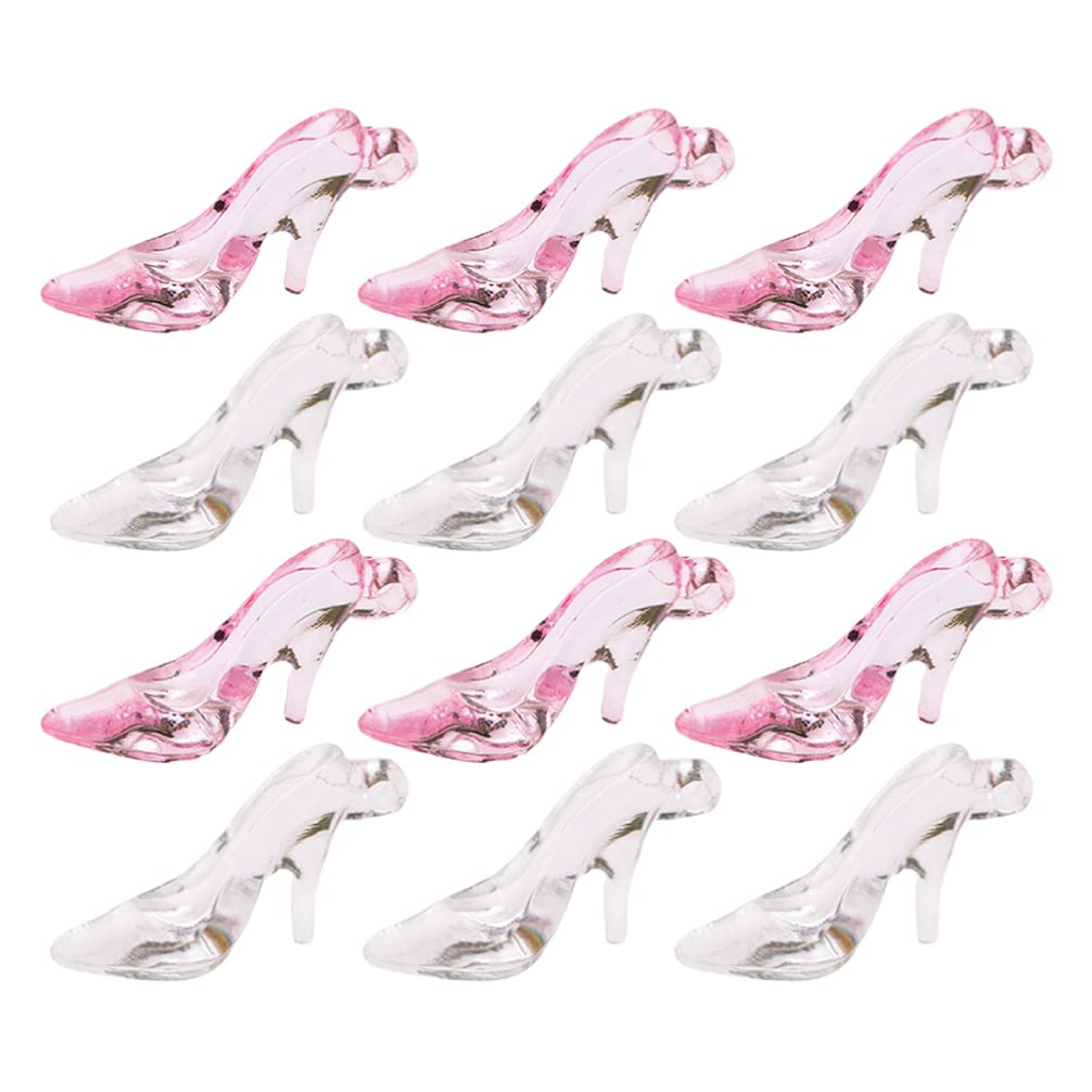 ToyvianToyvian High Heel Shoe Pendant Charms: 96pcs Necklace Keychain Pendants Gender Reveal Party Favor for DIY Jewelry Making Crafting Materials