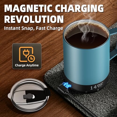 Magnetic Charging Self Heating Mug