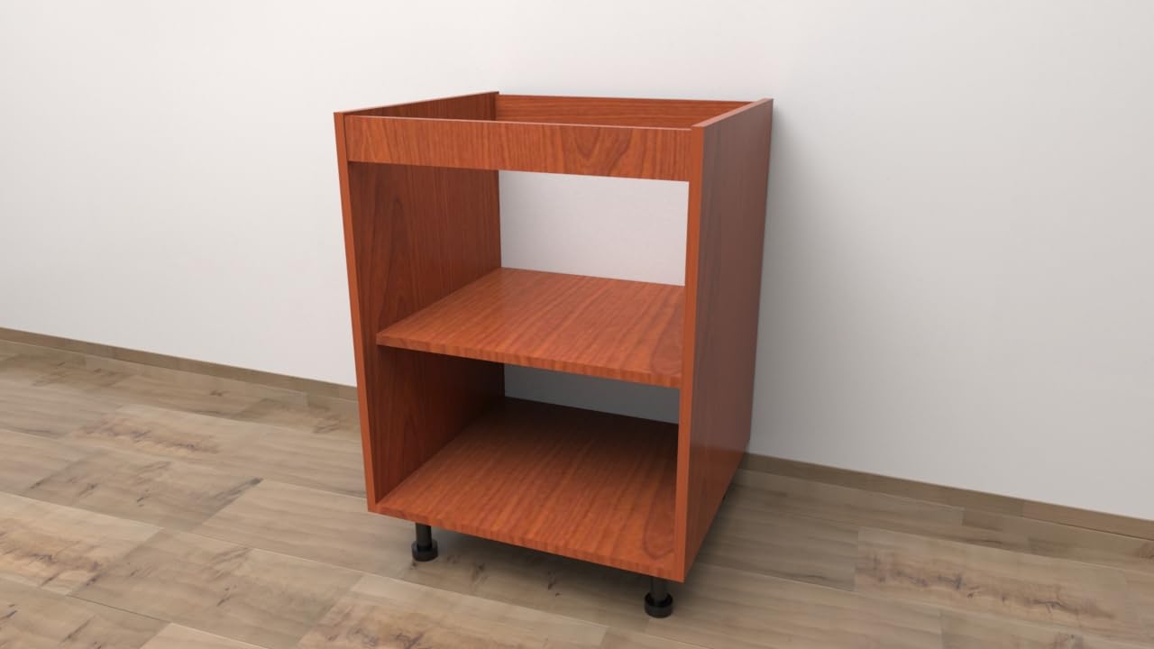 Alfredo Calandrelli Mobile Base da 90 COMPRESA DI 2 ANTE .SPEDIZIONE IN KIT H 72 ESCLUSI PIEDINI CM L 90 CM P 55,5 CM PIEDI 10 CM (CILIEGIO), BASE90ANTA