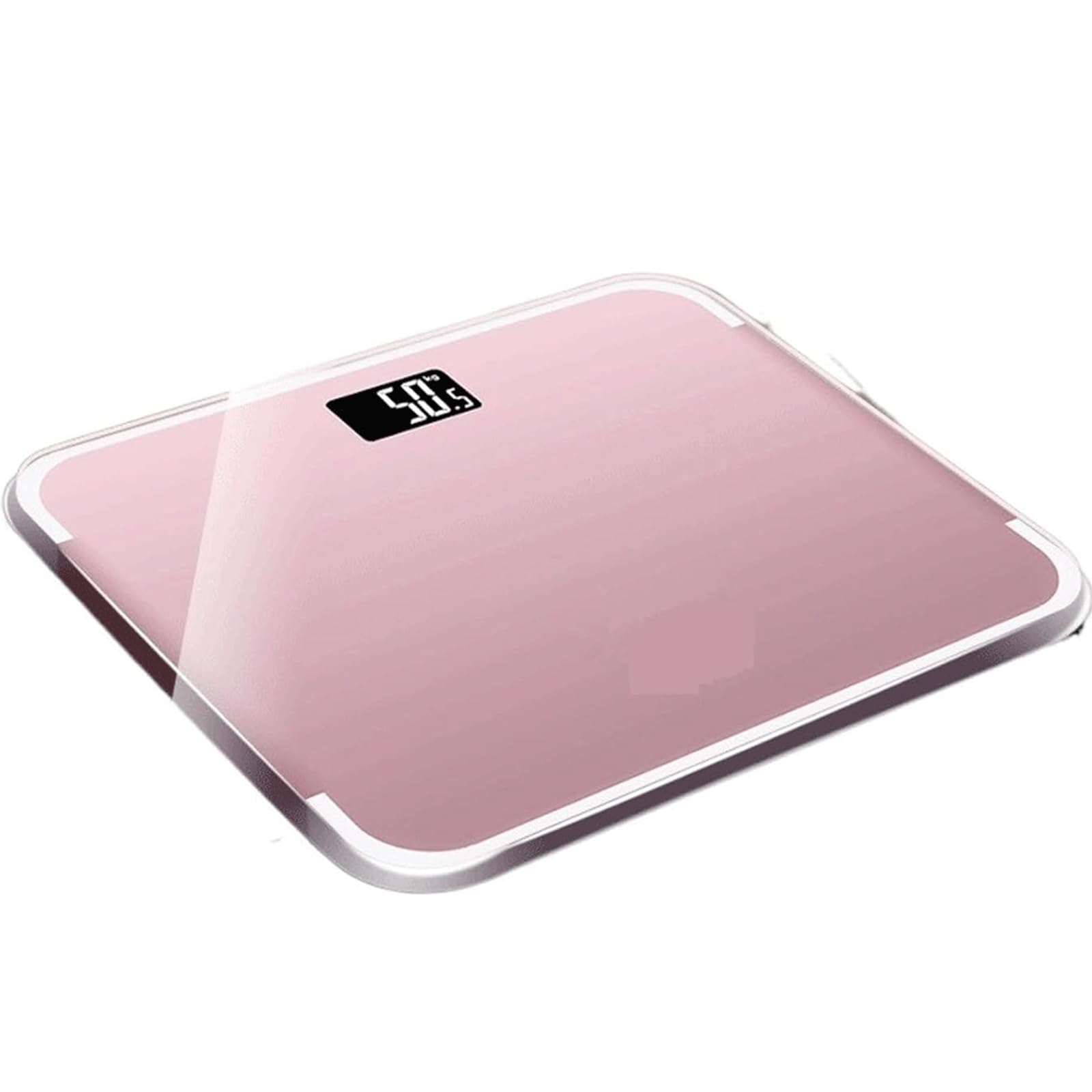 Balanza Báscula de baño con diseño de plataforma de vidrio templado, balanza Digital de alta precisión para personas, báscula corporal de 26x26CM Alta precisión