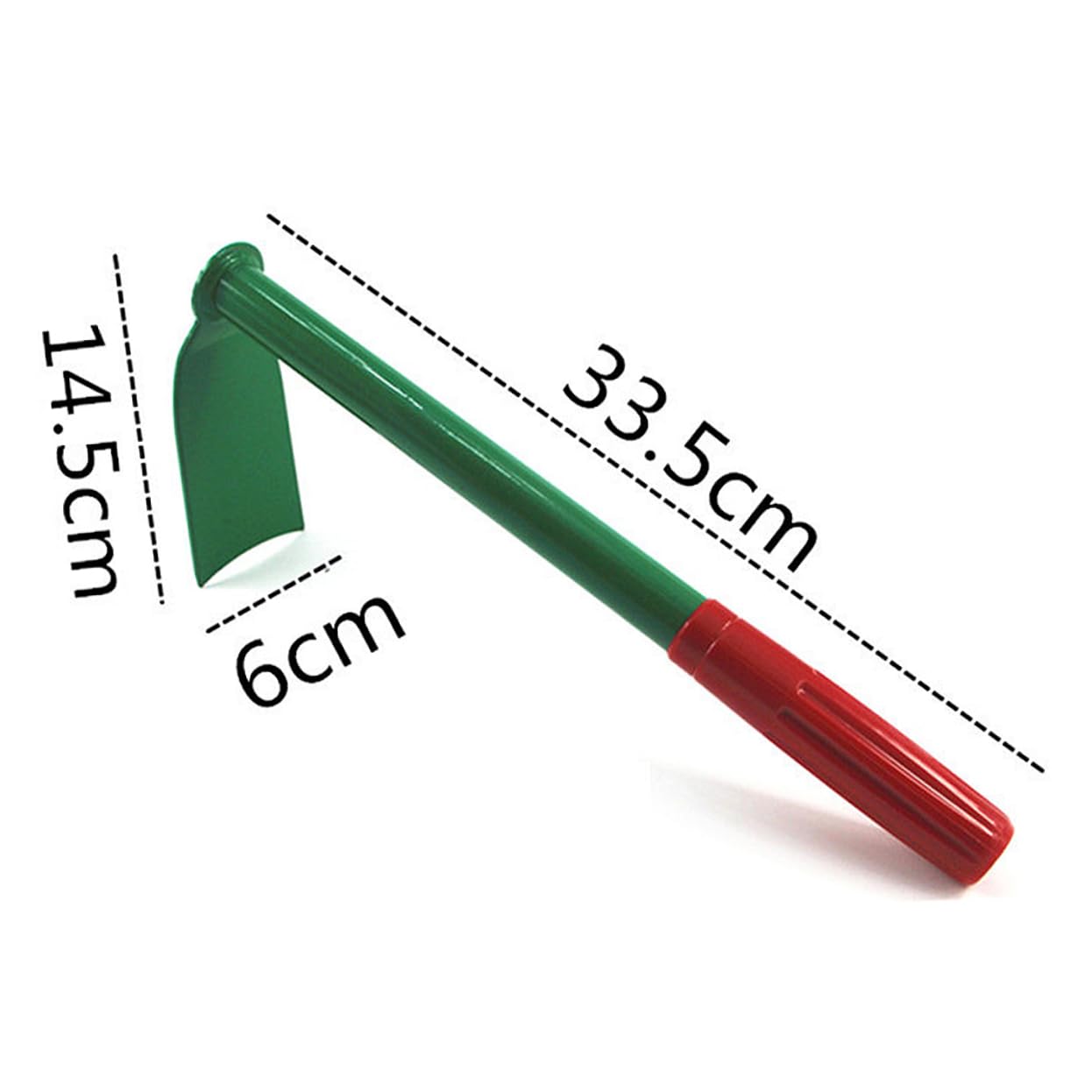 VANZACK Handy Garden Hoeing Tool Ergonomic Steel Hoe for Weeding Digging Lightweight Garden Accessory for Balcony Outdoor Farming Random Color