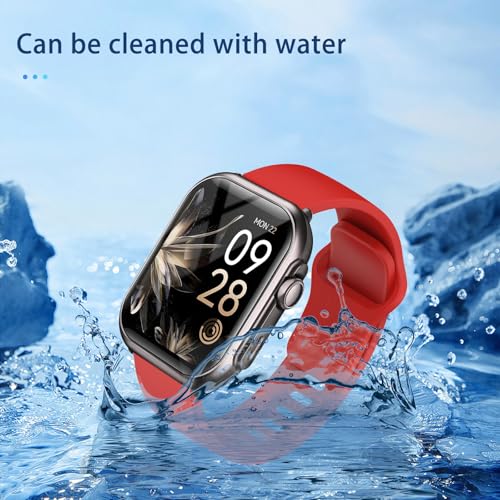 Correa silicona para RUXINGX G62 smart watch rojo miniatura 4