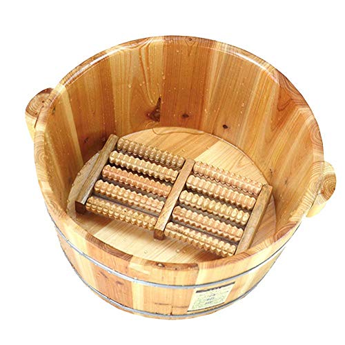 Foot tub Foot Bath Barrel Foot Bath Tub Cedar Wood Thickened Natural Thicken