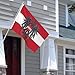 Coat of Arms of Austria with Austrian Flag 4x6 FT Outdoor Flag with Grommets Fade-Resistant Lawn Porch Balcony9