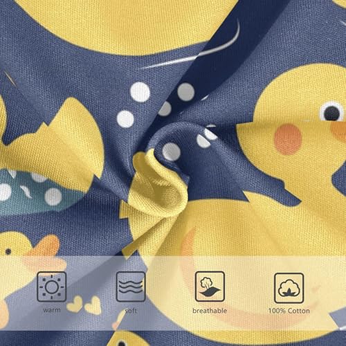KLL Yellow Duck Cartoon Baby Boys Pure Cotton Nighttime Underwear Breathable Children Undies3