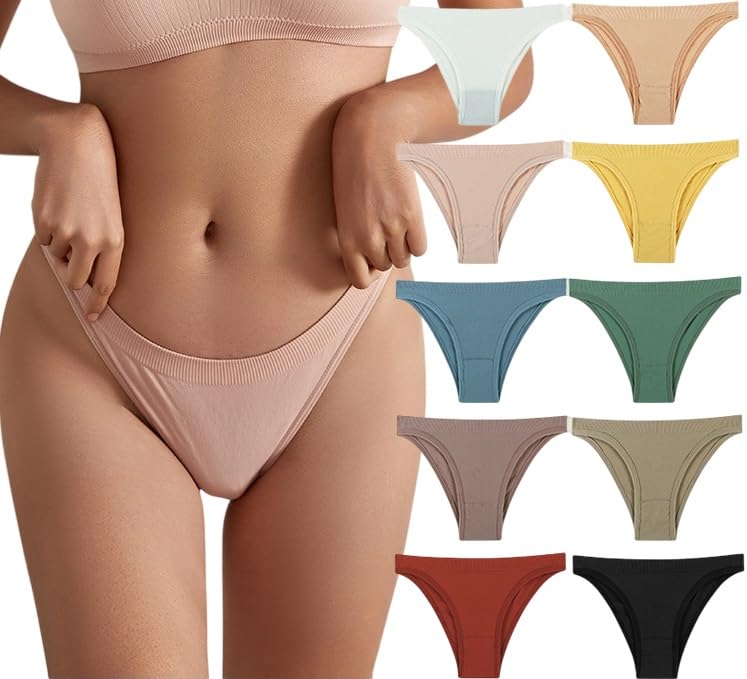 Cotton Underwear for Women Pack Breathable Thongs for Women Sexy Stretch Soft Womens Panties Thong Underwear(Pack of 3,Free_Size)-image-11