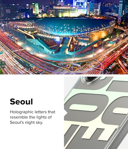 Image of Ringke Fusion Design Compatible with Samsung Galaxy S25 Plus Case Cover Hard Graphic Designed Back Soft Flexible TPU Bumper Scratch Resistant Natural Form Galaxy S25 Plus Back Cover - Seoul