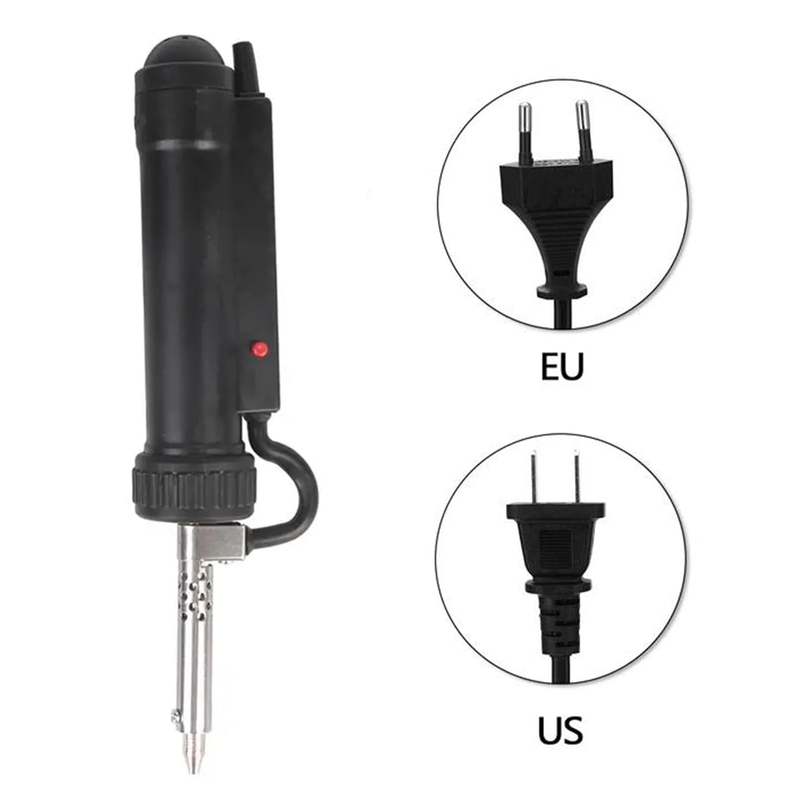 Bomba desoldadora automática con ventosa de soldadura eléctrica con 3 boquillas de succión - Pistola portátil de dispositivo de succión de estaño de soldadura al vacío para