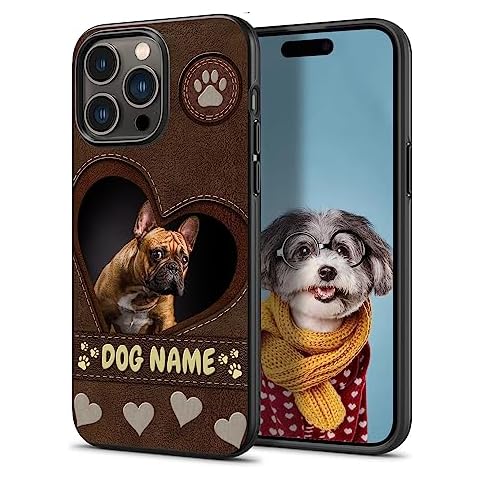 Custom Pets Leather Phone Case Cover