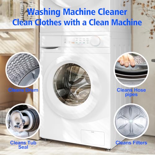 uskich washing machine cleaner descaler 40 pack-deep cleaning tablets for he front loader amp top load washerwasher machine cleaning tablets clean inside drum and laundry tub sealseptic safe