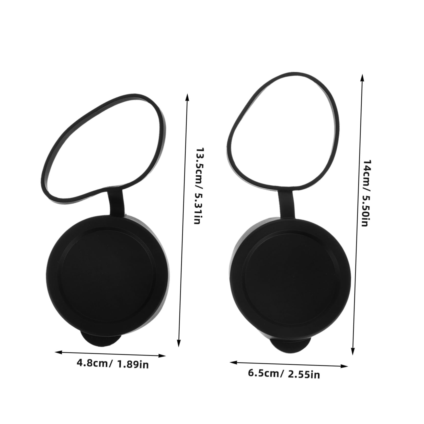 HONMEET 3pcs Binoculars Lens Caps Scope Caps for Outdoor Activities Rubber Eye Covers