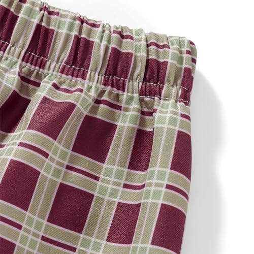 Image of Womens Boxer Shorts Gingham Y2k Pajama Cute Plaid Striped Print Lounge Sleep Shorts
