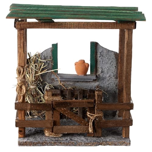 Holyart Stalla Pecore presepe 12 cm 20x20x15 cm presepe Napoletano