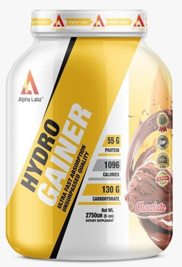Image of High Protein & High Carbs Mass Gainer For Muscle Mass Gain | 55g Protein & 1096 Calories | Gain Strength & Size | High Calories Formula with Vitamins & Minerals for Weight Gain | Weight Gainer for Women & Men [Rich Chocolate Flavour, 2.75kg /6lbs]