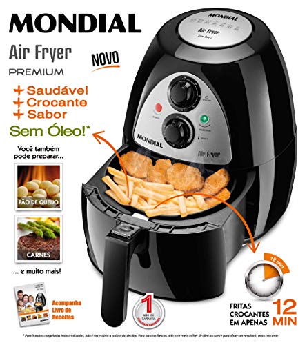 Fritadeira Elétrica Air Fryer Mondial Naf-03 1.500w 220w