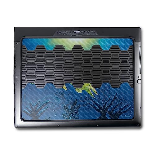 Image of MightySkins Carbon Fiber Skin Compatible With Alienware M18 R1 (2023) Full Wrap Kit - Turtle Dreams | Protective, Durable Textured Carbon Fiber Finish | Easy To Apply & Change Styles | Made in the USA