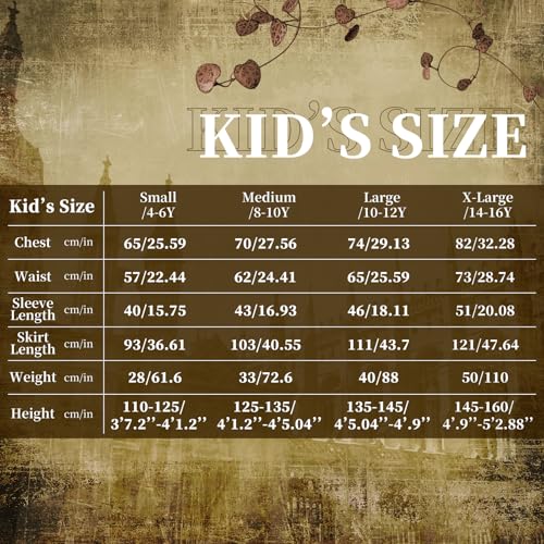 Disfraz Renacentista Medieval para Niñas Talla Small miniatura 2