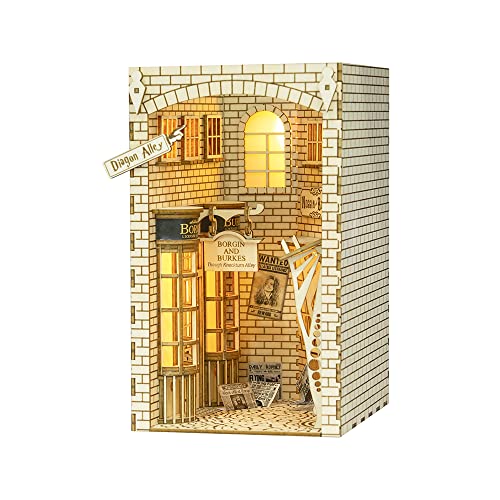 CUTEBEE DIY Book Nook Kit – DIY Miniatur Haus Kit mit Möbeln und...