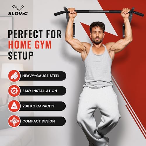 SLOVIC Pull Up Bar Wall Mounted for Adults 200 KG - Image 3
