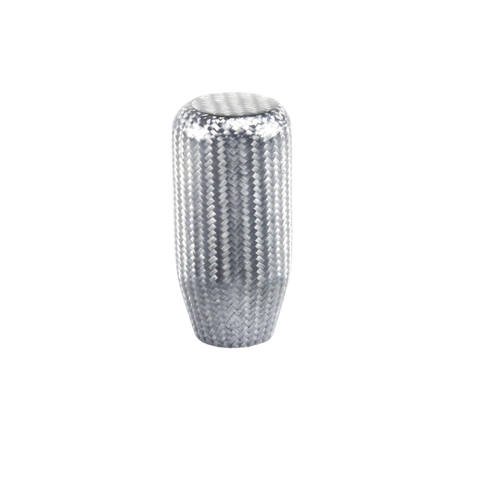 Shift Gear Knob Cover Racing Real Carbon Fiber Gear Shift Knob Manual Transmission Round Ball Shape Handle For 8mm 10mm 12mm(A sliver 7.4cm)