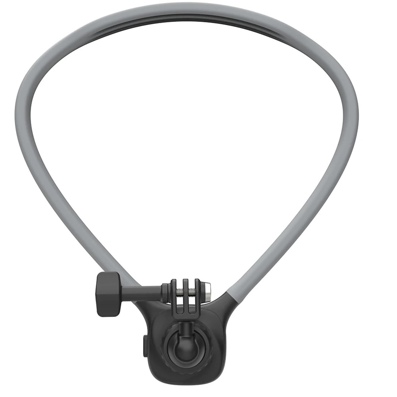 Compatible con soporte de cuello y pecho para cámaras de acción, soporte de cámara de silicona ajustable