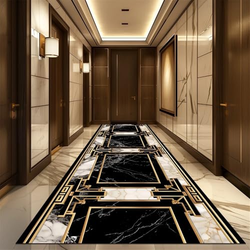 ���O �J�[�y�b�g�����i�[ Retro Style Aisle Carpet Runner Non-slip Long Corridor Carpets Washable Porch Entry Doormat Luxury Living Room Hall