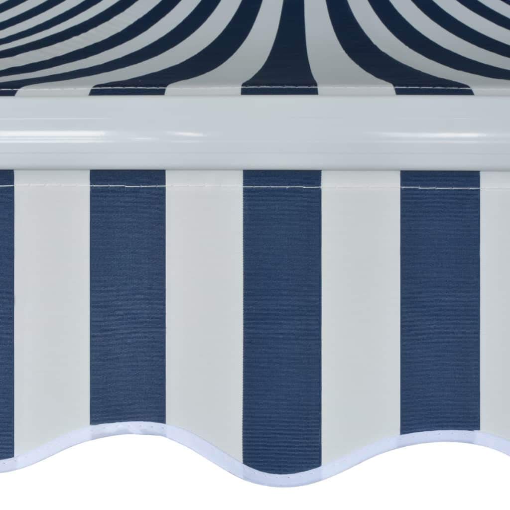 Iiaky Gelenkarmmarkise Sonnenschutz FR Terrassen Markisen Restposten  Balkonmarkise Gelenkarmmarkise Terrassen Sonnenschutz 450 cm Blau/Wei:  Amazon.de: Garten
