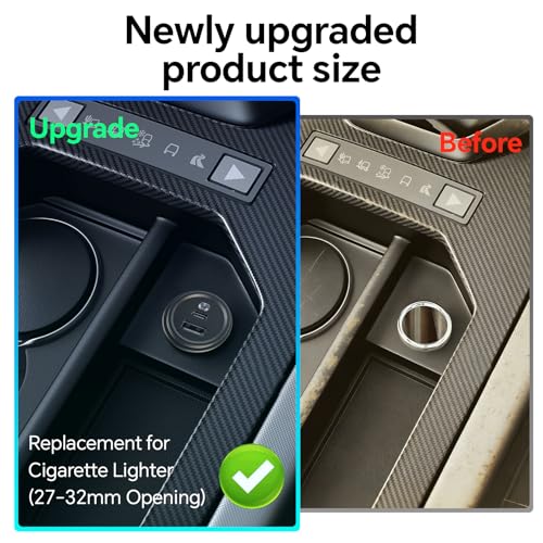 Image of Aluminum 12V USB Outlet with Switch, 48W Waterproof Car USB Socket
