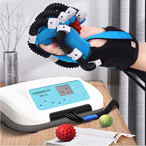 ZZBB Rehabilitation Robot Gloves Hand Stroke Hemiplegia Finger Rehabilitation Brace, Hand Training Finger Orthotics Device Assistive Gloves Finger Flexion Correction - Image 5