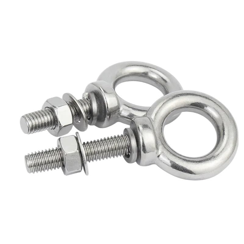 Bulloni ad occhiello in acciaio inossidabile, bullone ad anello in acciaio inossidabile 304 M10 M12 M14 M16 M18 M20 M22 M24 M27 M30 con dado(M14x60mm 1Set)