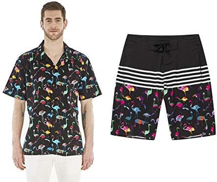 Men's Shirt with Matching Board Shorts 