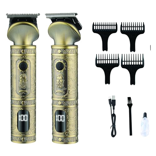 Tondeuse spéciale barbe - LITTLE BALANCE - Barber Pro cuivre - Autonomie 140mm - Charge rapide - 4 guides de coupe