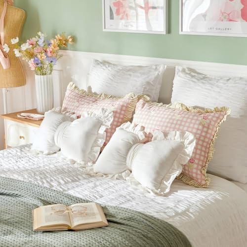 Coussin fleur de rose Atmosphera une touche de tendresse et douceur rose - 4