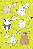  2019: Planner - 12 Months - 1 Day per Page - January 2019 to December 2019 - Agenda, Calendar, Schedule Organizer and Journal Notebook – Cute Animals, Bees, Tea, Peace & Love