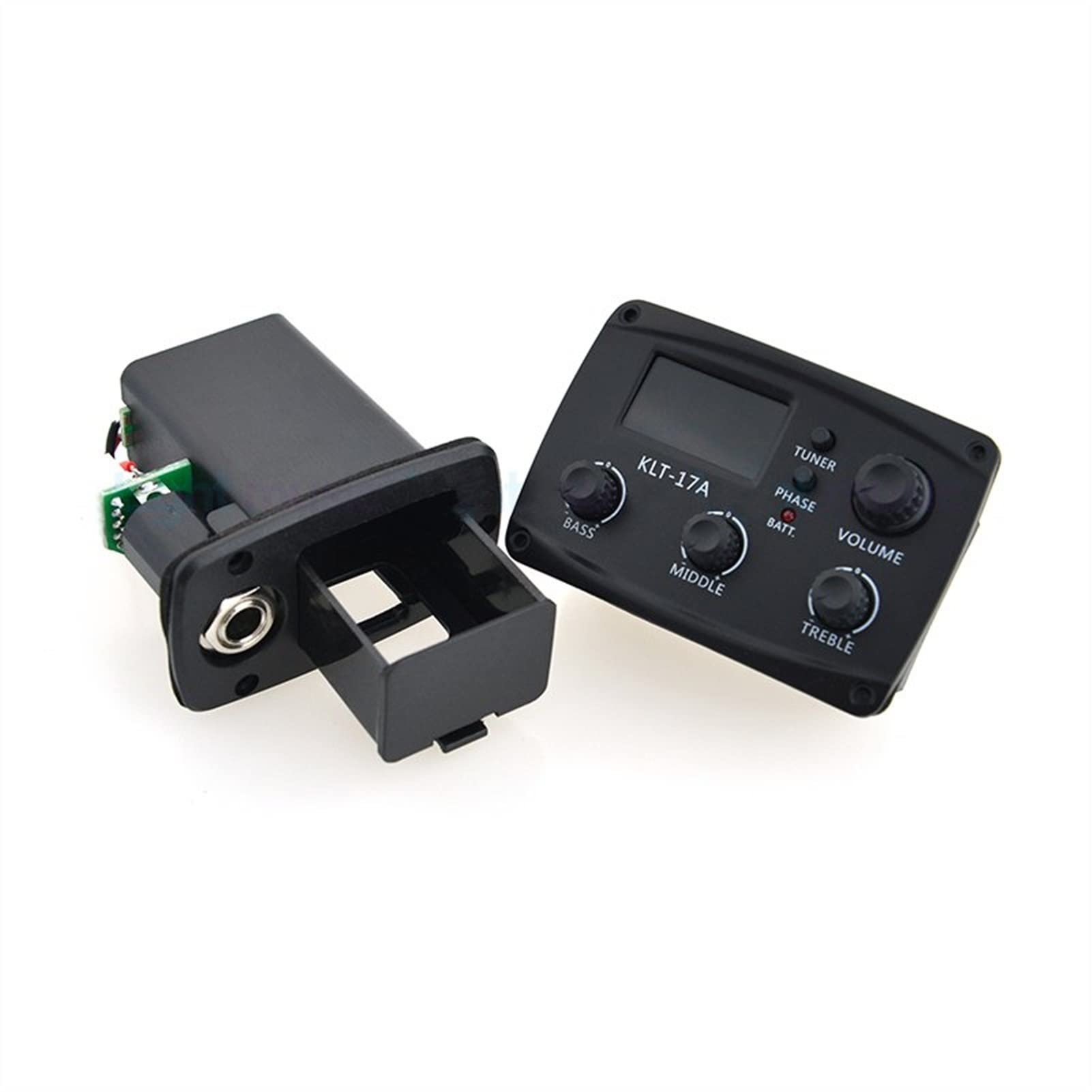 TSTS Preamplificador De Recogida De Guitarra Acústica con Ecuador Digital Ecualizador De Sintonizador con Accesorios De Guitarra De Sintonizador Pastilla preamplificador Guitarra acústica