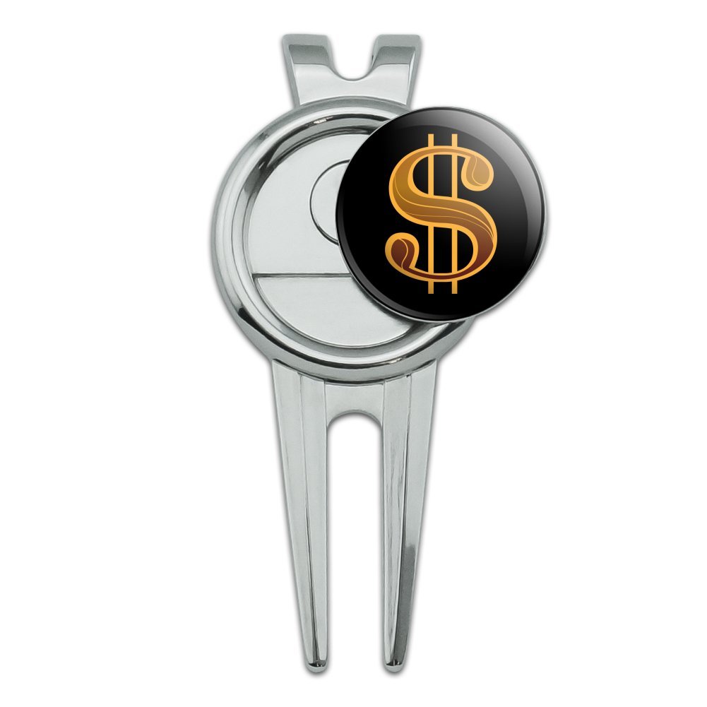 GRAPHICS & MORE Dollar Sign Symbol Golf Divot Repair Tool and Ball Marker