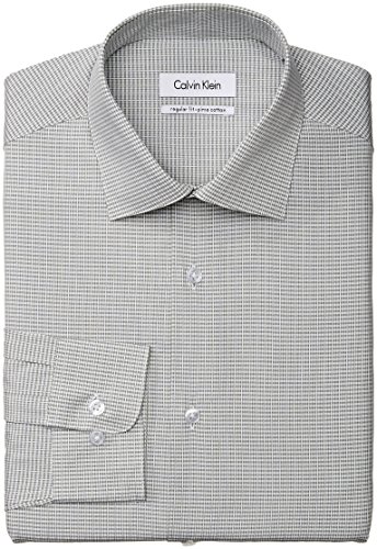 Calvin Klein Men's Regular Fit Textured Check