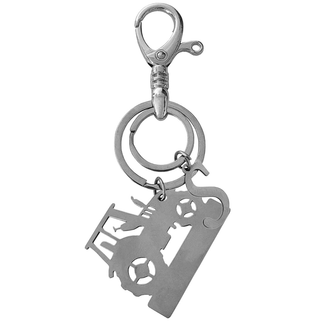 M Men Style Personalized Customized Car Vechile Four Wheeler Keychain Steel, Engraved Keychain, Medical Student Nurse Lovers Keychain
