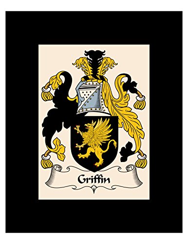 Carpe Diem Designs Griffin Coat of Arms/Griffin Family Crest 8X10 Photo Plaque, Wedding/Personalized Gift, Wedding Gift