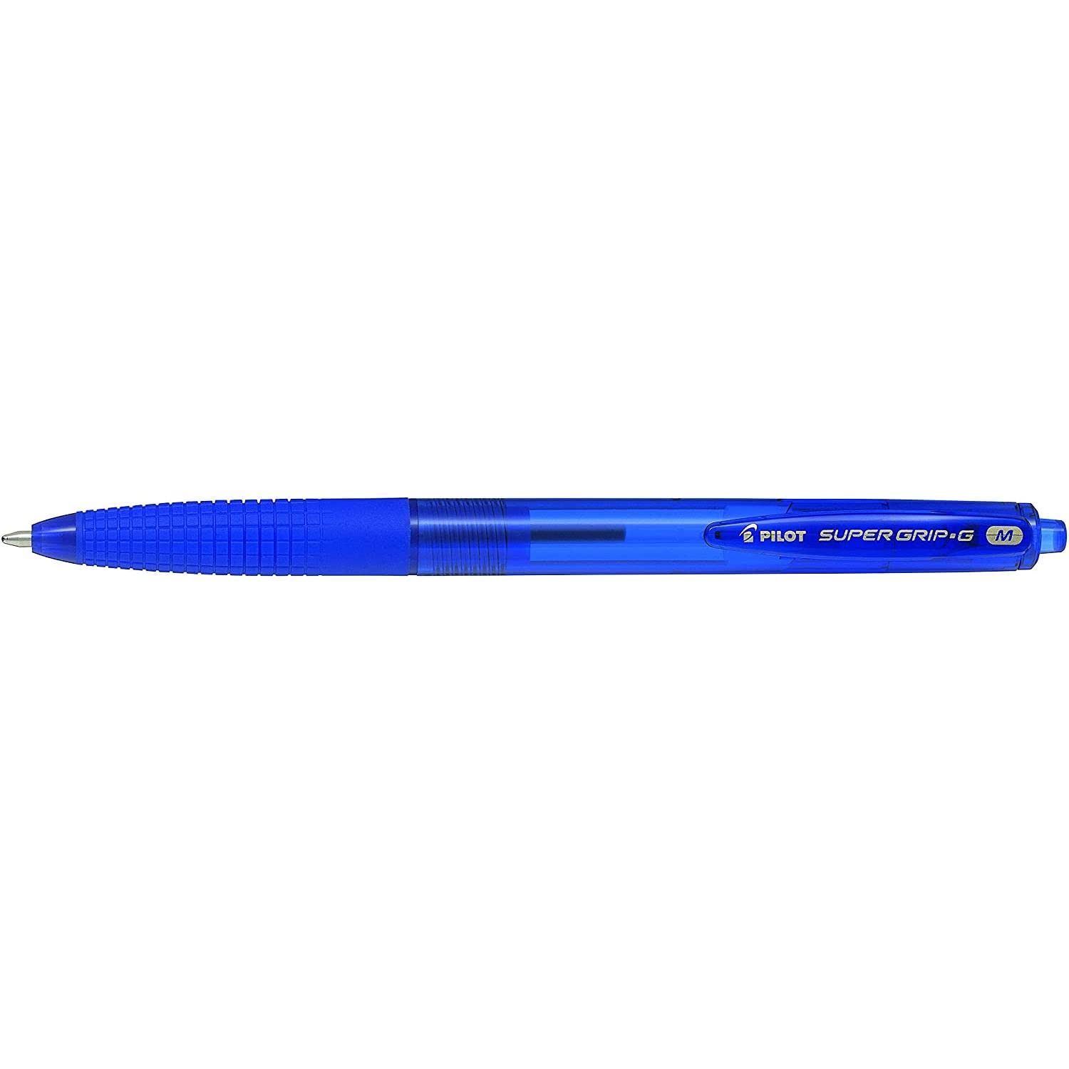Pilot Super G – Pack di 12 penne, colore: blu