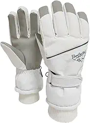 Luvas de neve para esqui de inverno masculinas e femininas – Luvas de snowboard à prova d'água à prova de vento