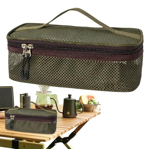 para Utensilios de Cocina para Acampar, ṕara Utensilios de Cocina portátil p̀ara Exteriores, Material ďe Malla Transpirable, b́olsa đe Almacenamiento p̃ara Cubiertos y cosméticos ṕ̄ára ACA